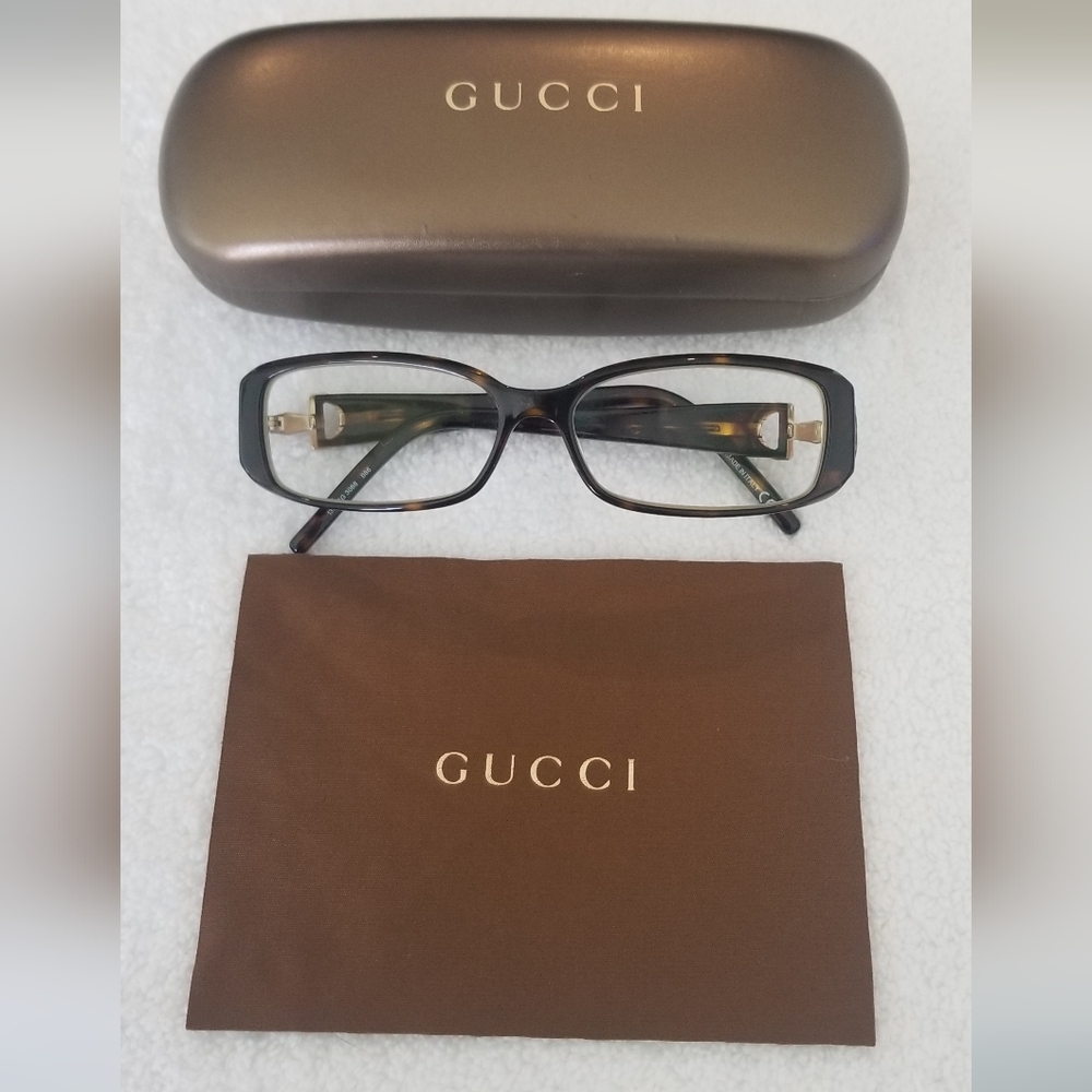 Authentic Gucci Women's Brown Tortoise Glasses